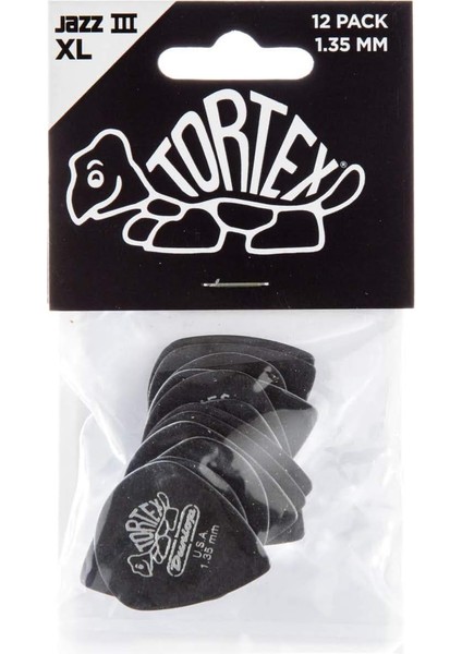 498 Tortex Jazz Iıı Xl Pena (12'li Paket) 1,35 mm Siyah
