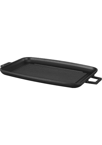 Döküm Grill Tepsi, Izgara Yüzeyli, Metal Kulplu, 31X42CM fırsatları