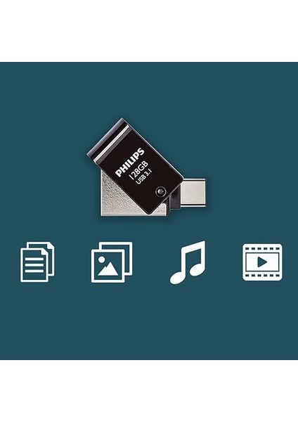 128GB Otg Dual Drive Type-C ve USB Flash Bellek fırsatları