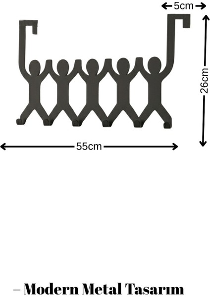 Metal Kapı Arkası Askı Insan Figürlü Çok Amaçlı Dekoratif Askılık 6 Kancalı Havluluk modelleri