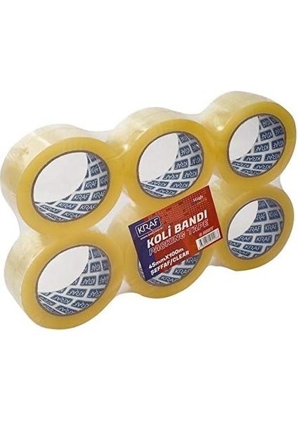 Koli Şeffaf 45CMX100M 6 Lı Paket