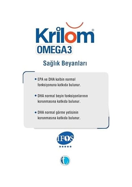 Krilom Omega 3 100 Kapsül Balık Yağı ve Astaksatin Ekstresi