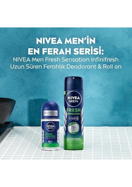 Nıvea Men Fresh Sensation Roll On Deodorant 50 Ml,72 Saat Anti-Perspirant Koruma modelleri