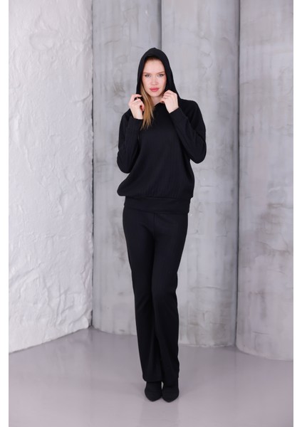 Kadın Oversize Kapüşonlu Takım