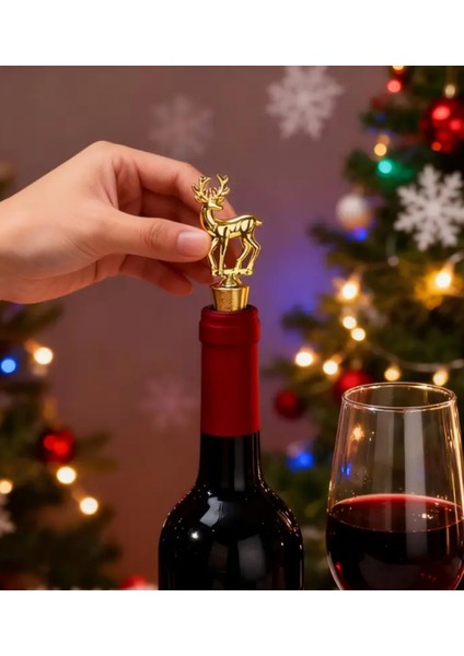 Zarif Altın Kaplama Geyik Şeklinde Şarap Tıpası Yağdanlıklara Uygundur fırsatları