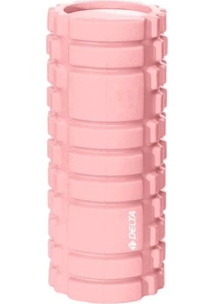 Unisex Tırtıklı Foam Roller Fr 3304, Açık Pembe Yüksek Yoğunlukta Orta Sert Deluxe Masaj Köpüğü Pilates Masaj Rulosu