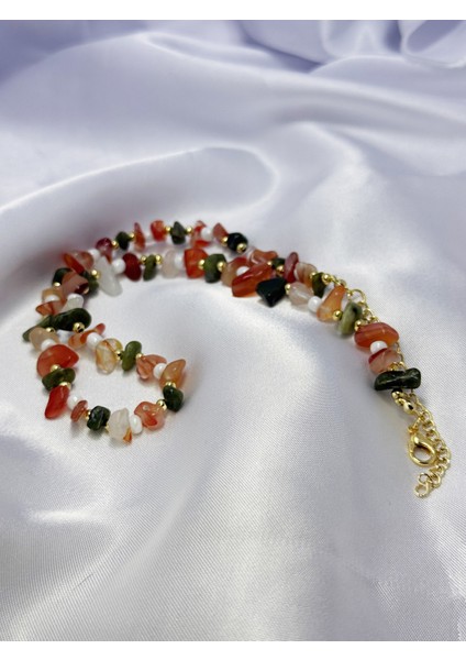 Sonbahar Renkleri Doğaltaş Kolye fırsatları