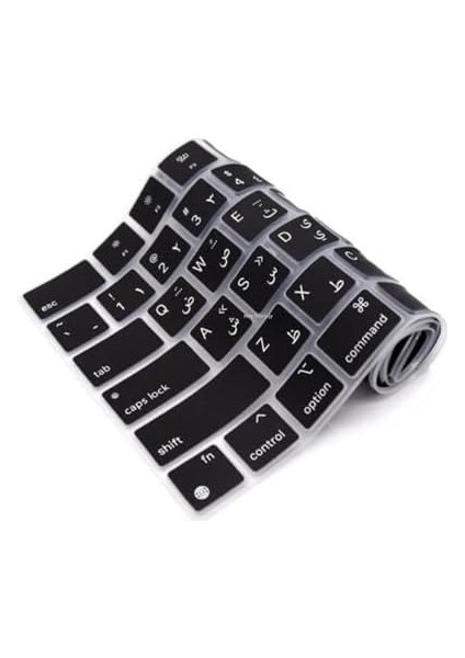 Arapça Klavye Air-Pro M1-M2-M3 ( &apos;li) A2681 A3113 A2941 A3114 A2442 A2779 A2992 A2918 A2485 A2780 A2991 Us ile Uyumlu Siyah modelleri