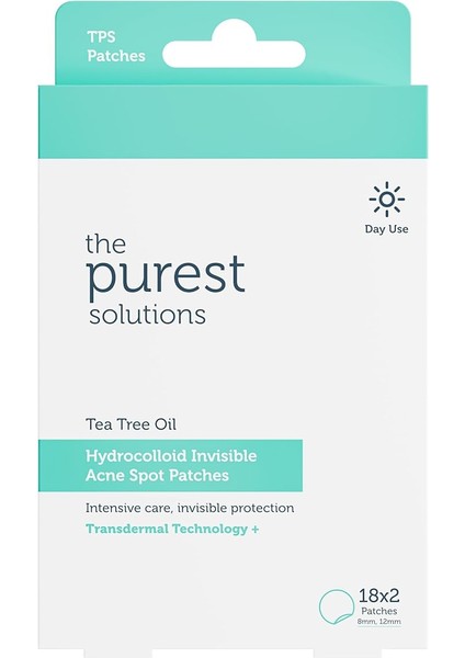 Purest Solutions Hidrokolloid Sivilce Bandı, 36 Adet