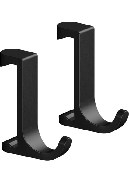 Wallstoris Havlu Askısı, Delmeden Havlu Askısı, Dar, 2 Adet, Mat Siyah