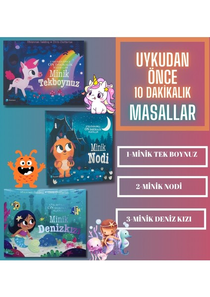 Uykudan Önce On Dakikalık Masallar – 3’lü Set
