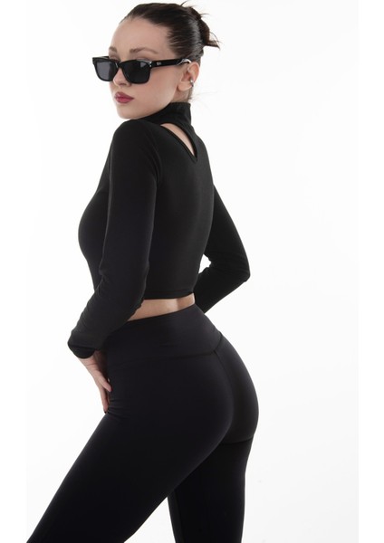 Siyah Pencere Detaylı Bluz modelleri