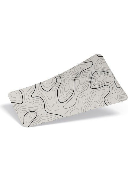 90X40 cm Xxl Gaming Mouse Pad [ Density Hybrid Kumaş] [yüksek Çözünürlüklü Baskı] Fare Altlığı Oyuncu Mousepad (Açık Gri Izohips, 90X40)