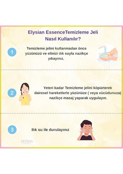 Elysian Essence Nemlendirici ve Yatıştırıcı Panthenol Yüz Temizleme Jeli - Kolajen & Hyaluronic Acid Ilaveli 200 ml fiyatları
