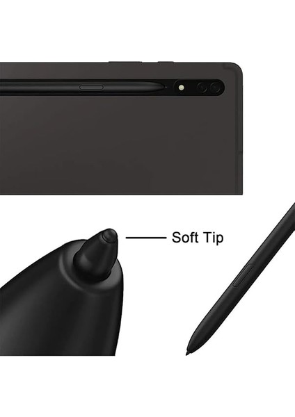 Samsung ile Uyumlu Galaxy Tab S10 Plus X820 Kalem Uçları, 5'li Paket, Siyah Spen Kalem Ucu modelleri