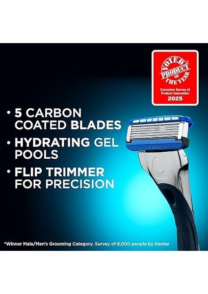2'li Paket *** Hydro 5 Cilt Koruyucu Tıraş Makinesi, Yedek 4 Adet Yedek 1 Tıraş Makinesi *** Eve Hızlı ve Iyi Teslimat *** fiyatları