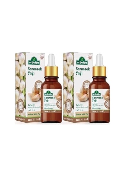 Arifoğlu Sarımsak Yağı 20ML 2 Li Set