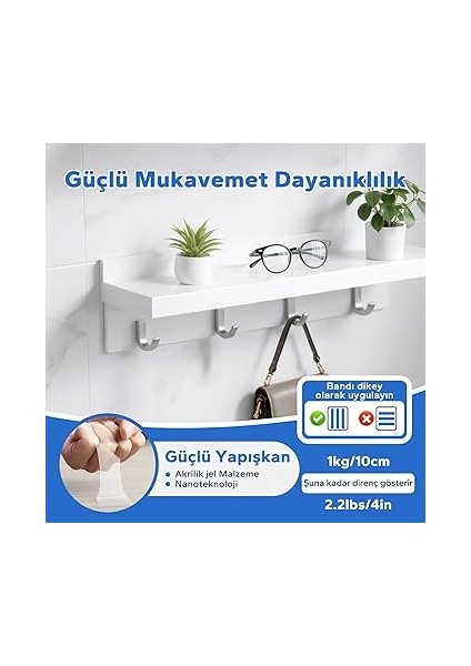 Çift Taraflı Bant Ağır Hizmet Tipi, Su Geçirmez Akrilik Çift Taraflı Yapışkan Şeffaf Bant, Duvarlar/halı/halılar Için Çıkarılabilir Yapışkan Bant(3m x 2cm x 1mm) modelleri
