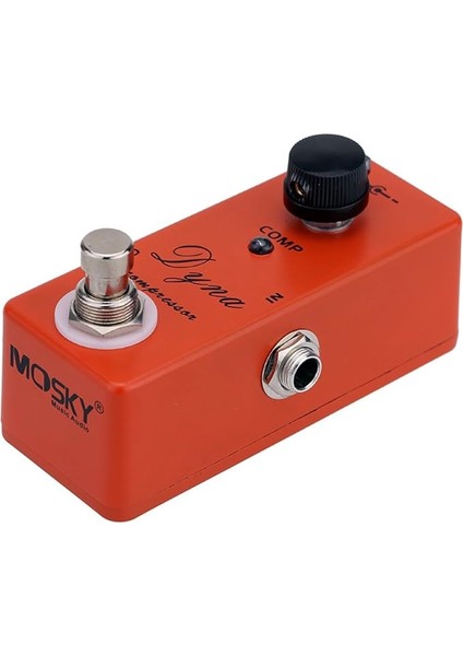 Dyna Compressor Elektrik Gitar Efekt Pedalı Tek Efektli True Bypass Turuncu