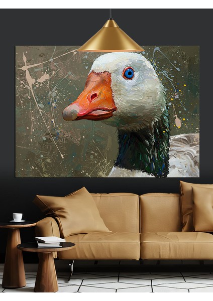 Ördek Başı Dekoratif Kanvas - Mdf Ahşap Tablo fiyatları