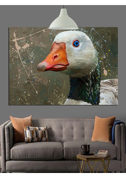 Ördek Başı Dekoratif Kanvas - Mdf Ahşap Tablo fırsatları