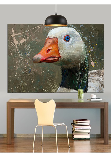 Ördek Başı Dekoratif Kanvas - Mdf Ahşap Tablo indirimleri