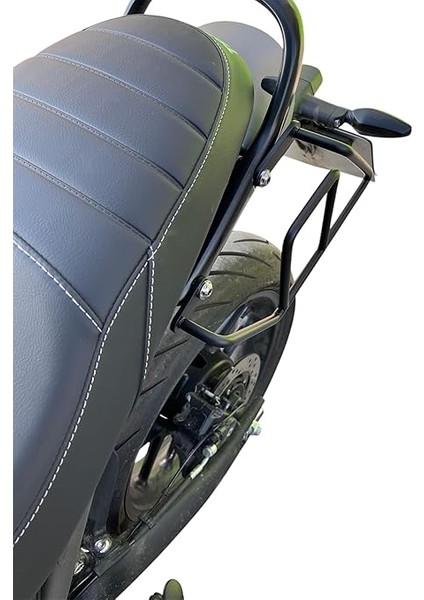 Motor Accessory Trıumph Speed 400 - Scrambler 400 x - Motosiklet Çanta Sabitleme Aparatı, Siyah Boyalı Metal Boru Büküm (Sol Tek) indirimleri