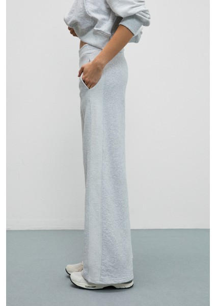 Lyressa Kadın Oversize Yanları Kumaşın Tersinden Yapılmış Grimelanj Eşofman Altı fırsatları