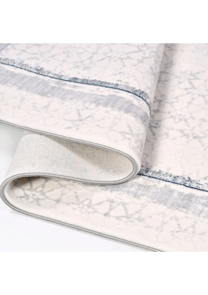 Labores Modern Gri Beyaz Polyester Kaydırmaz Makine Halısı fırsatları