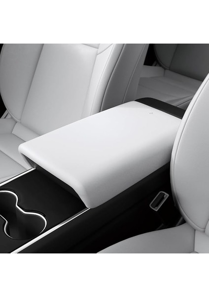 Tesla Model Y (2024-2023) & Model 3 (2023) Kol Dayama (Kolçak) Koruyucu Kılıf TO240 White - ACP07645