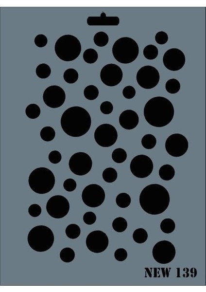 Rich New Seri N-139 Stencil 35X25 cm