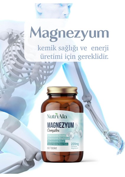 Magnezyum 3 Lü Form 60 Tablet (Bisgilisinat) fiyatları