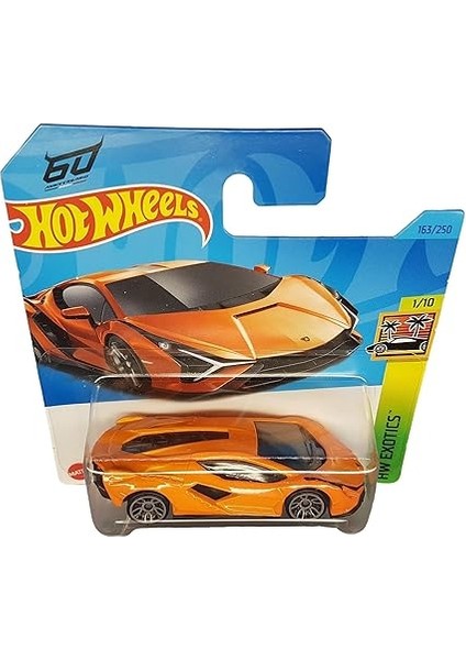 Wheels - Lamborghini Sián Fkp 37 - Hw Exotics 1/10 - HKH93 - Short Card - Turuncu - Mattel 2023 fiyatları
