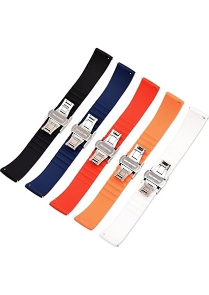 Mahza Erkekler Için Izle Bantları Yumuşak Silikon Hızlı Bırakma Watchband Toka Bilezik Bant Kayış Aksesuarları modelleri