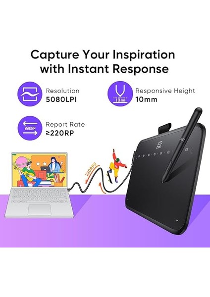 Deco 640 16384 Basınç Seviyeli Çizim Tableti Hassasiyet Pilsiz Stylus 6*4 Inç Osu Çizim Pedi Dijital Çizim Öğretimi Için Grafik Tablet Pc Mac Android Için Tasarım Düzenleme Çalışması modelleri