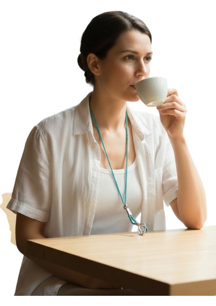 MAVİ TAŞLI TELEFON BOYUN ASKISI TÜM KILIFLARA UYUMLU