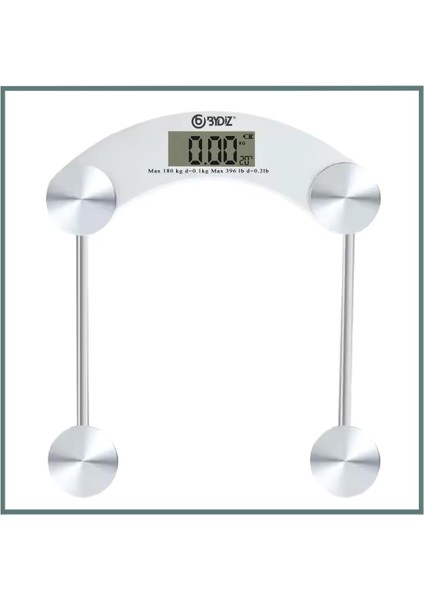 Bydiz Dijital Baskül Banyo Tartı 180 kg Kapasiteli Temperli Cam (Kare) fiyatları