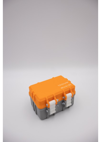 Djı Osmo Action 4 / 5 Uyumlu Travel Case (Küçük) (Turuncu / Gri)