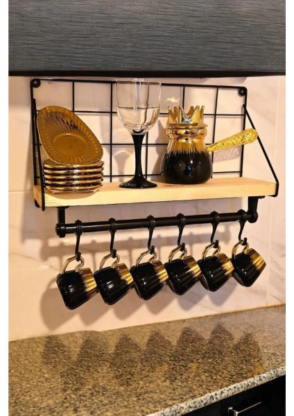 Kahve Köşesi Için Askılıklı Metal Raf modelleri