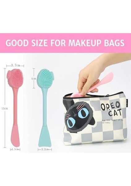 Bolivia&apos;s Temizleme Fırçası, Silikon Yüz Bakım Aracı ile Derin Gözenek Arındırma, Çift Taraflı Peeling ve Masaj Desteği, Hassas Ciltler Için Özel Tasarım, Yeşil ve Pembe Renk Alternatifleri