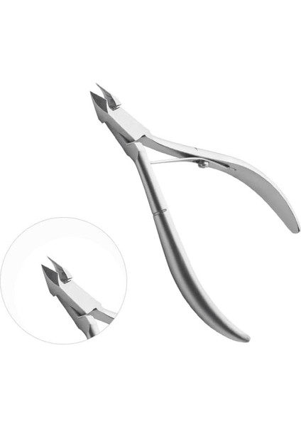 Mecno Beauty Profesyonel Paslanmaz Çelik Tırnak Makası, Tek Yaylı, 0.25 Inç Keskin Kenar, Metalik Gri, MB-TIM-003 modelleri