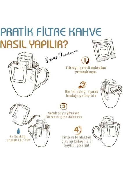 Sirius Premium Pratik Filtre Kahve Kenya (5 Ad.) modelleri