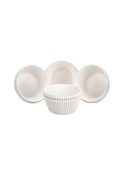 Hediye Sepeti Takribi 100 Adet Orta Boy Beyaz Muffin Kek Kalıbı 40X30 Mm, Kağıdı, Brownie Kalıbı fiyatları