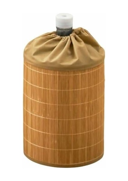 Bambu Damacana Kılıfı – Hasır Görünümlü, Büzgülü Ağız Bezli Tasarım – 42X35 cm Bambu Kumaş – Estetik Su Damacanası Örtüsü – Şık ve Kılıf