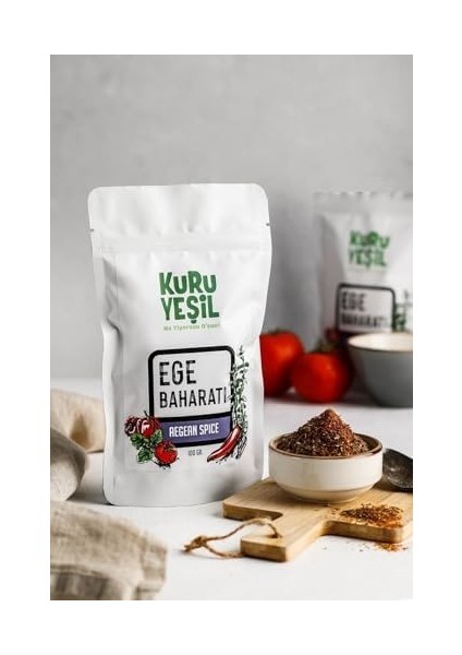 Kuru Yeşil Kahvaltılık Baharat - Kızarmış Patates Baharatı Sebze Çeşnisi - Ege Baharatı Çeşni - 100 gr fiyatları