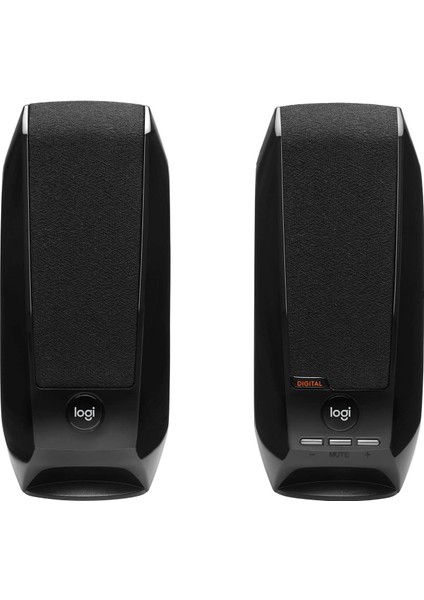 S150 USB Hoparlör, 2.0, ve Hafif Tasarım, Kompakt ve Taşınabilir, Ses Kontrolleri, LED Işıklı Gösterge, Sessize Alma Tuşu, 2 W, Siyah