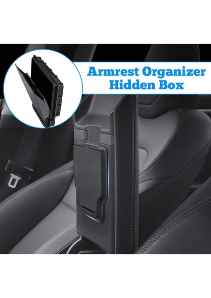 Tesla Model Y Juniper Için Uyumlu Kol Dayama Kapağı Altı Gizli Saklama Kutusu modelleri