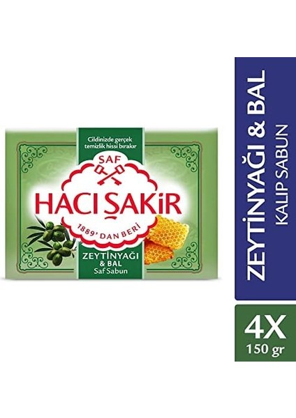 Hacı Şakir Zeytinyağı & Bal 4X150 gr Kalıp Sabun modelleri