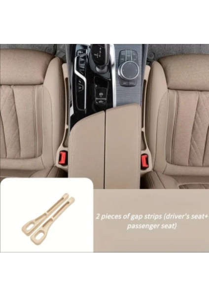 2 Adet Krem Renk Araba Koltuk Düzenleyeci