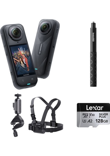 X5 Aksiyon Kamerası - Bisiklet Kiti 128 GB